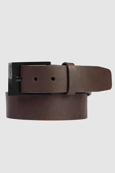 Ремень из натуральной кожи коричневый, цвет Коричневый