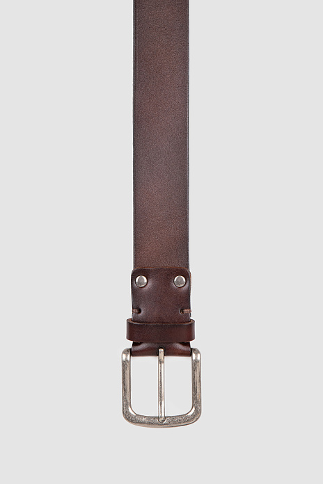 Ремень из натуральной кожи, цвет Коричневый