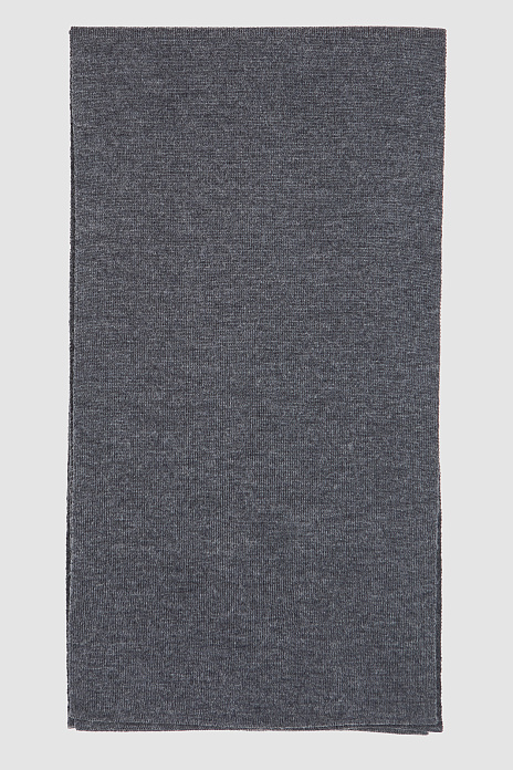 Шарф из смесовой шерсти, цвет Серый темный