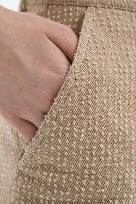 Брюки из хлопка, цвет Бежевый