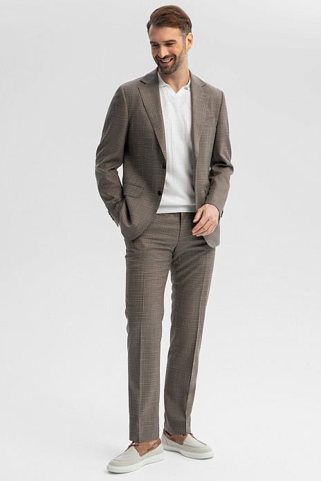 Костюм из шерсти, хлопка и льна с водоотталкивающей обработкой, цвет 