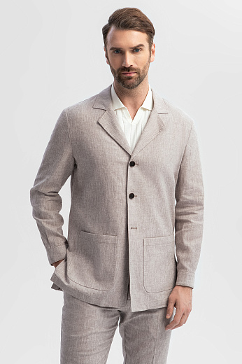Пиджак изо льна и хлопка