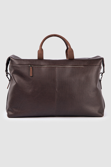 Дорожная сумка из натуральной кожи и замши, цвет Коричневый