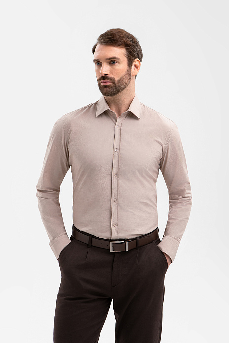 Сорочка из хлопка, цвет Бежевый