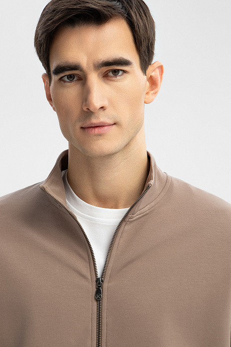 Толстовка на молнии, цвет Мокко