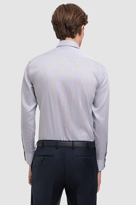 Сорочка из хлопка из итальянской ткани Monti с защитой от пятен, цвет Белый