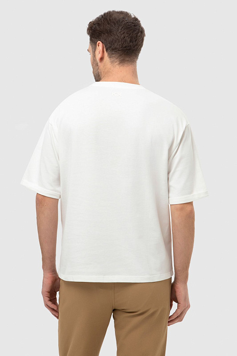 Футболка из хлопка оверсайз, цвет Белый