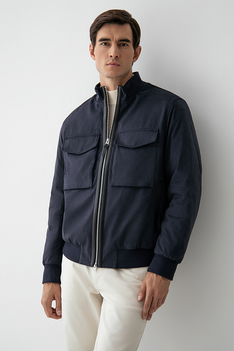 Куртка Limited edition из алькантары, цвет Синий темный