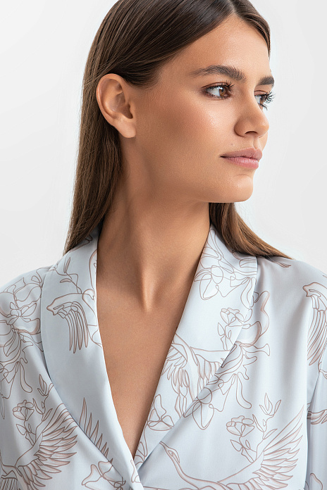 Пижама с журавлями, цвет 