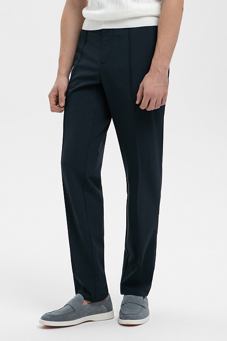 Брюки, цвет Синий темный