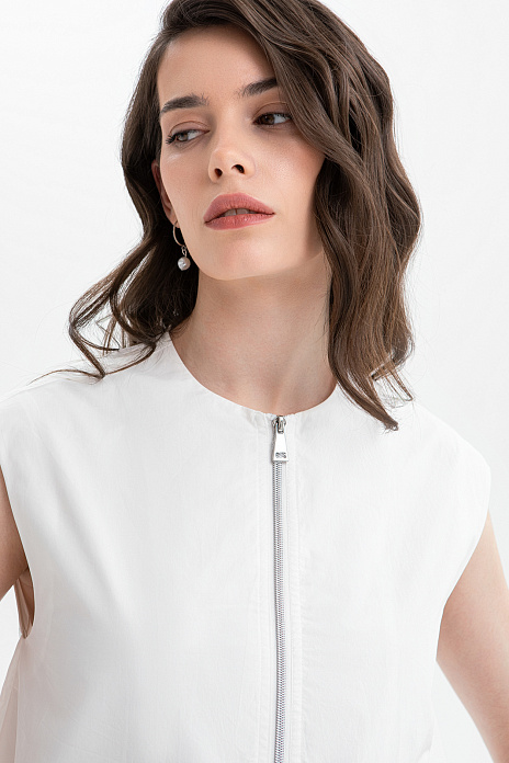 Жилет из хлопка, цвет Белый