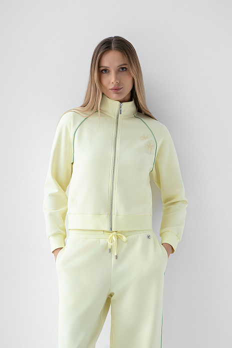 Толстовка на молнии, цвет Желтый