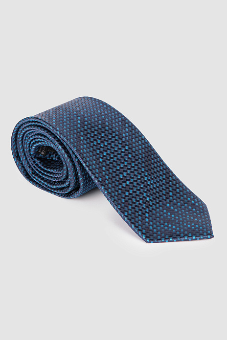 Галстук из микрофибры, синий цвет, цвет Синий темный