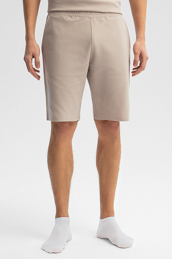 Шорты из хлопка бежевого цвета