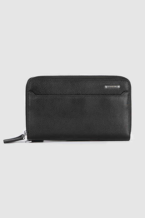 Клатч из натуральной кожи, цвет Черный