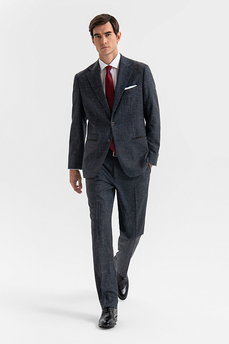 Костюм из шерсти, льна и шелка, цвет 