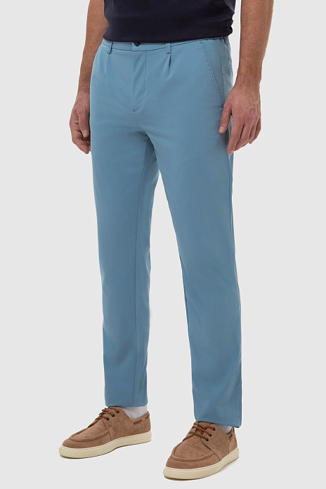 Брюки, цвет Голубой