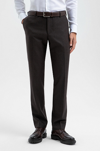 Брюки из шерсти, устойчивой к сминанию и загрязнениям