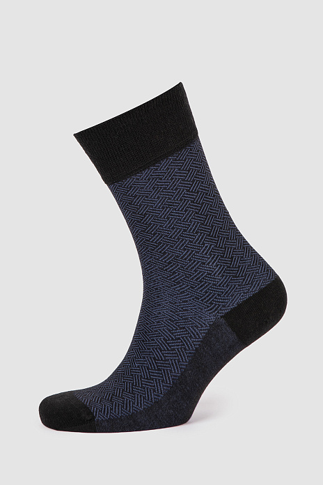 Носки с кашемиром, черный цвет, цвет Черный