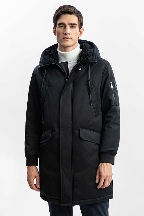 Куртка зимняя с водоотталкивающей обработкой, цвет Черный