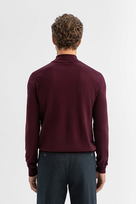 Водолазка из шерсти, цвет Бордовый