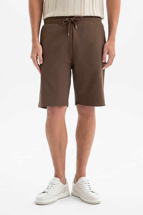 Бермуды из хлопка, цвет Коричневый