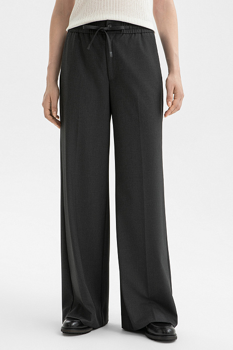 Брюки на кулиске, цвет Серый