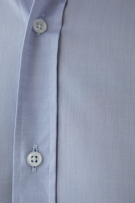 Сорочка из хлопка, вискозы и шёлка Carlo Bassetti (Италия), цвет Голубой