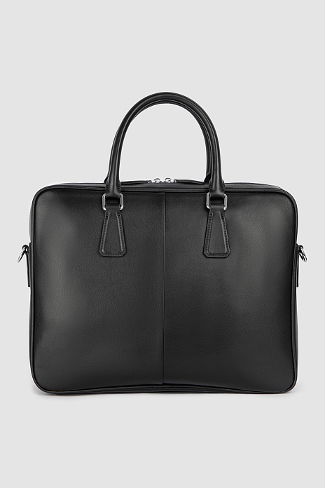 Портфель из натуральной кожи, цвет Черный