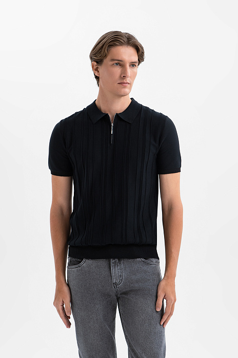 Поло из хлопка, цвет Черный