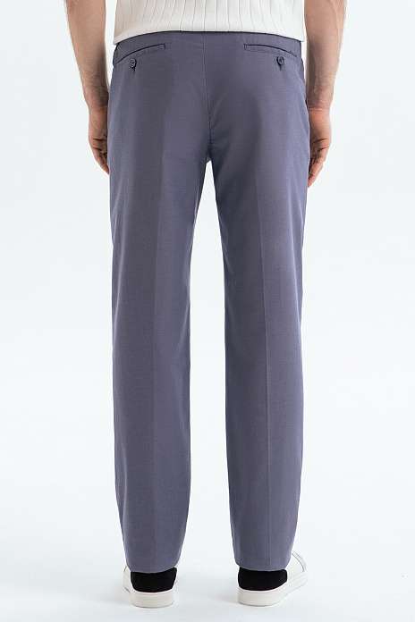 Брюки из хлопка, цвет Голубой темный