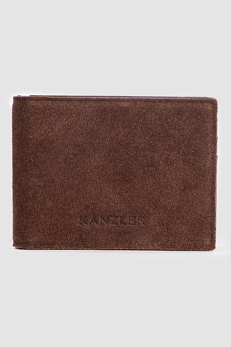 Кошелек из натуральной замши, цвет Коричневый